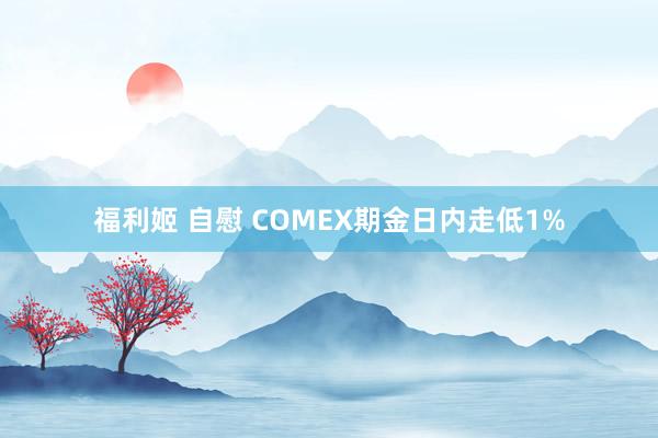 福利姬 自慰 COMEX期金日内走低1%